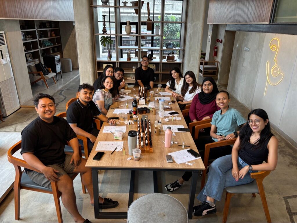 The excitement of the Perfume Workshop with JIVAN